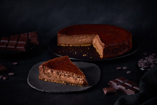 Tarta de Queso y Chocolate Negro
