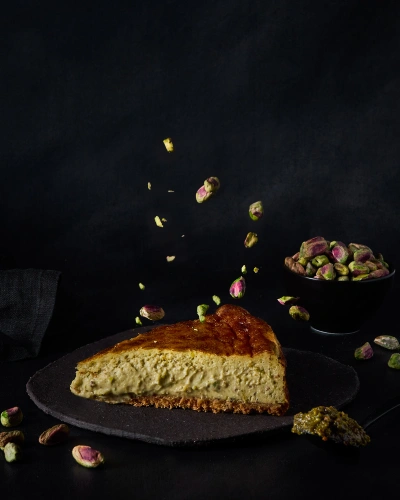 Tarta de Queso y Pistacho