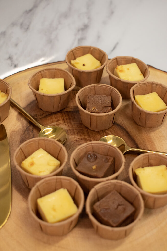 Bocachitos, el formato de muestras de nuestras tartas de queso.