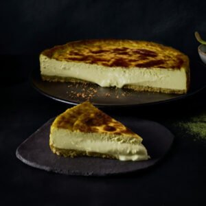 Tarta de Queso y Te Matcha